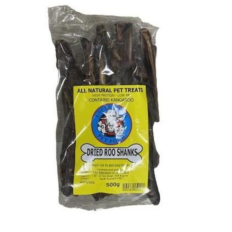 Uncle Toms Dried Roo Shanks 500g