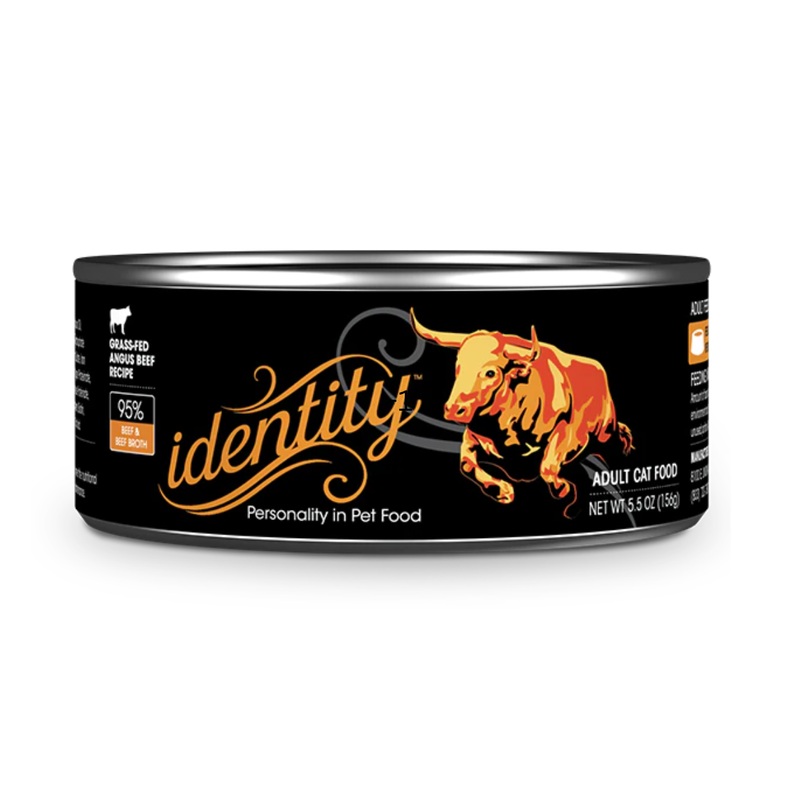 Identity 95% Free-Range Angus Beef & Beef Broth Pate Wet Cat Food 5.5oz Can