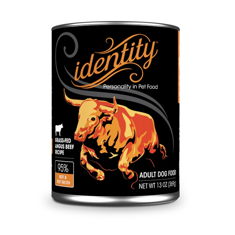 Identity 95% Free-Range Angus Beef & Beef Broth Pate Wet Dog Food 13oz Can