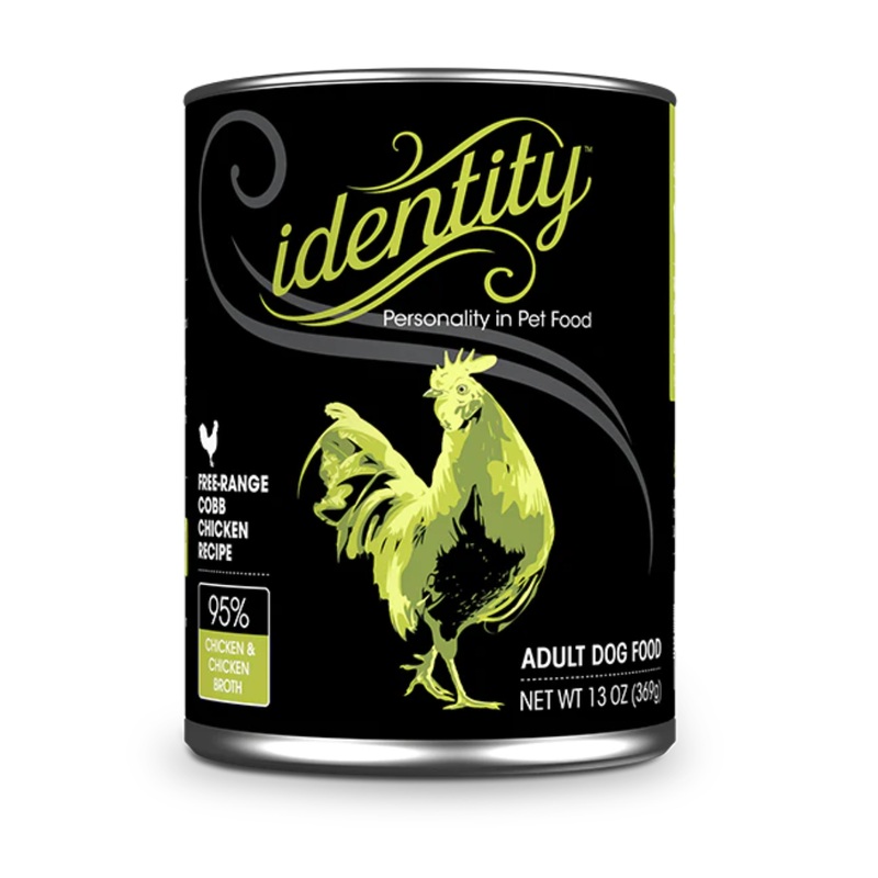Identity 95% Free-Range Cobb Chicken & Chicken Broth Pate Wet Dog Food 13oz Can