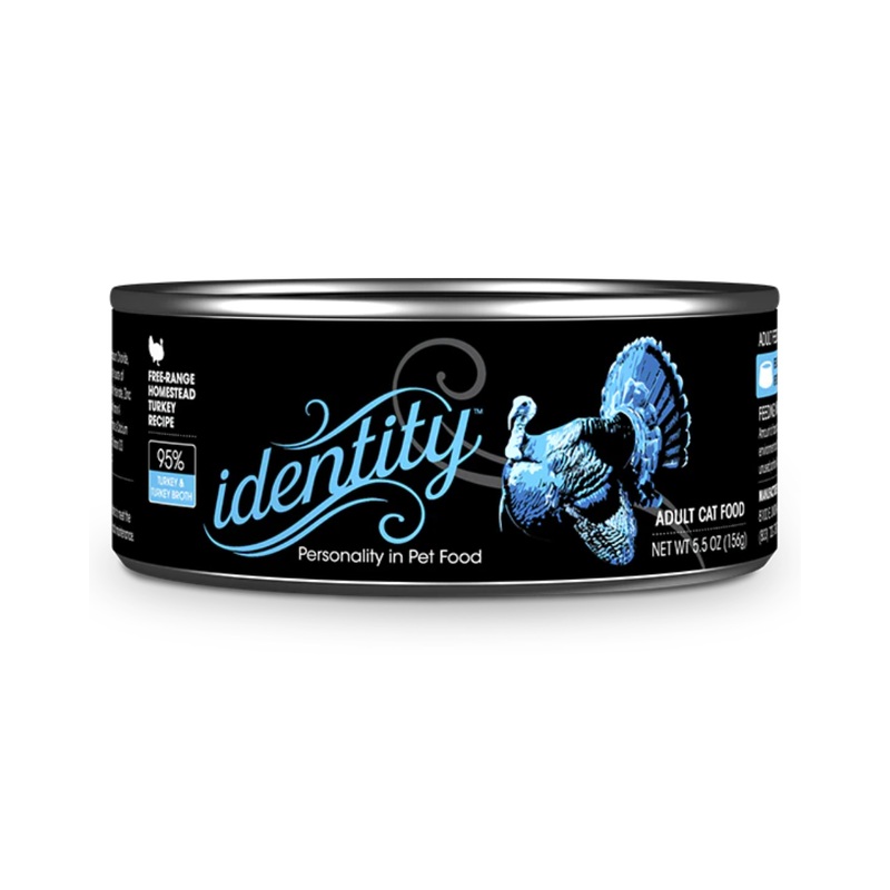 Identity 95% Free-Range Heritage Turkey & Turkey Broth Pate Wet Cat Food 5.5oz Can