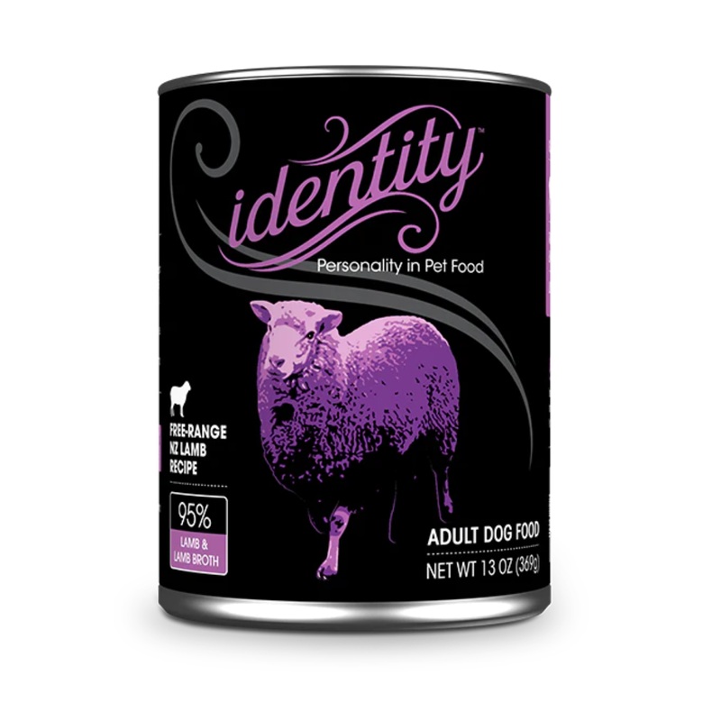 Identity 95% Free-Range NZ Lamb & Lamb Broth Pate Wet Dog Food 13oz Can