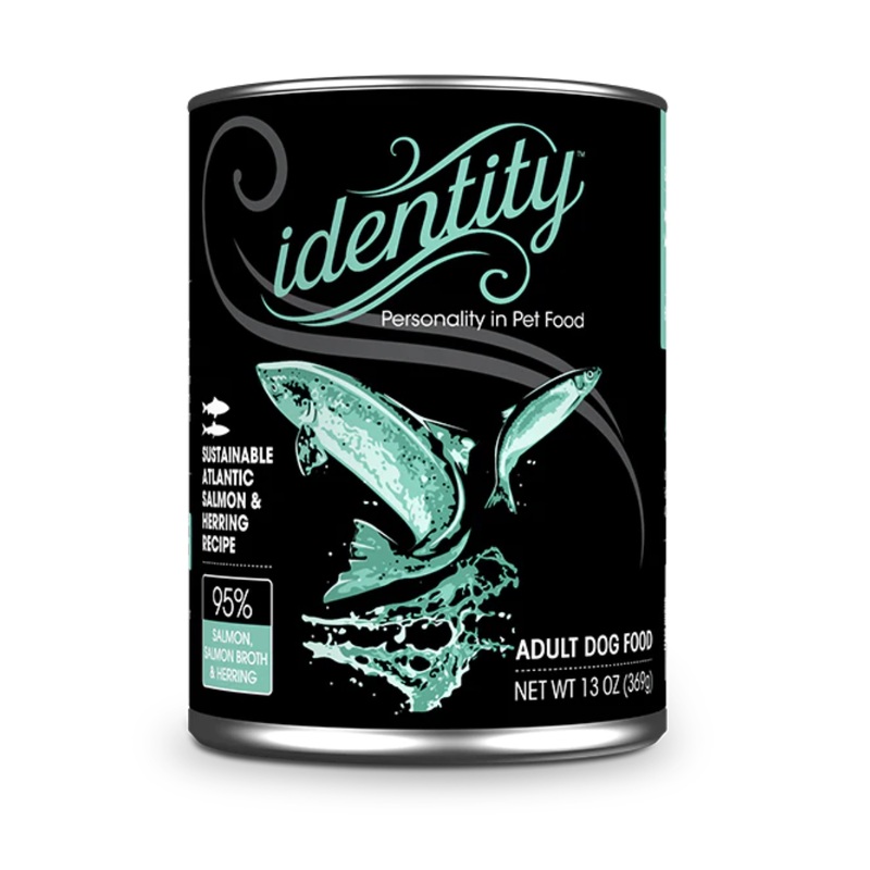 Identity 95% Sustainable Atlantic Salmon & Herring Pate Wet Dog Food 13oz Can