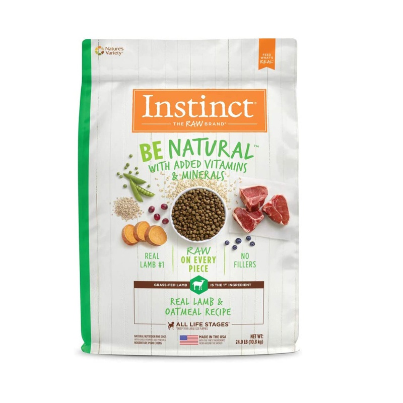 Instinct Be Natural Lamb & Oatmeal Recipe Dog Food 24lb