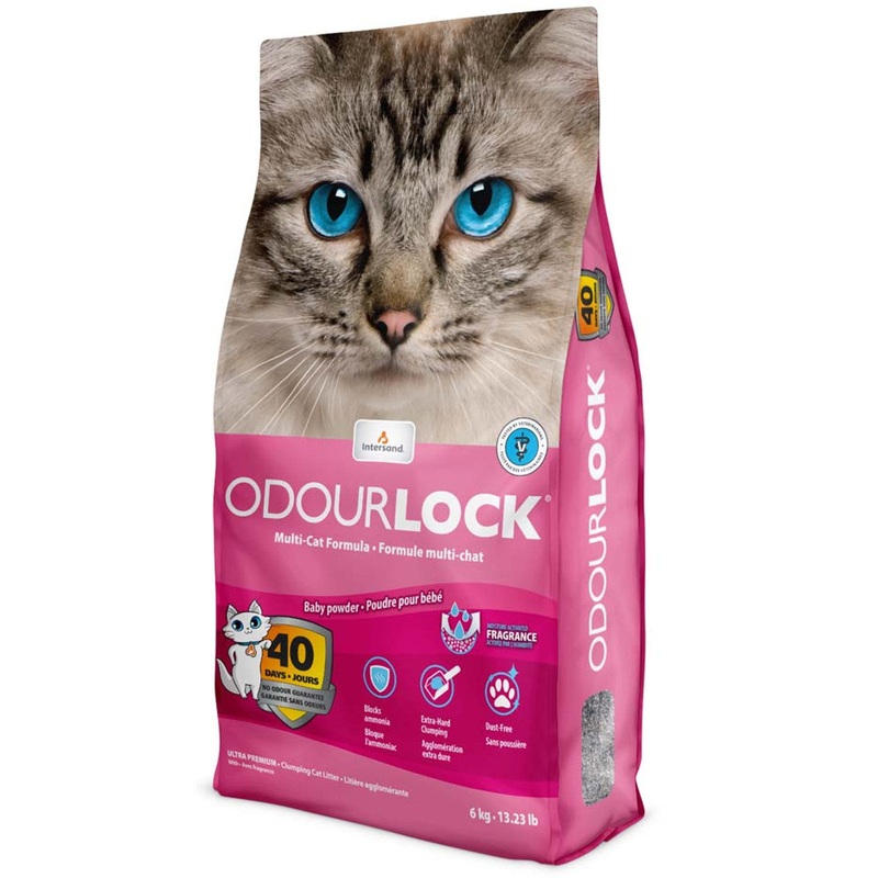 Intersand Odorlock Baby Powder Clumping Cat Litter 13.2lb