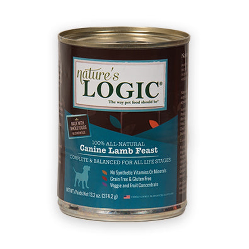 Nature's Logic Lamb Feast Canned Wet Dog Food 13.2oz