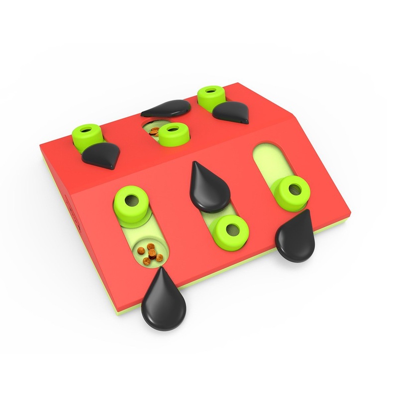 Nina Ottosson Melon Madness Puzzle and Play Treat Dispenser for Cats