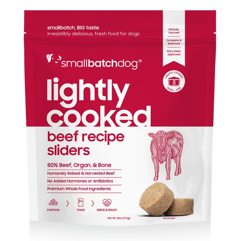 smallbatch Lightly Cooked Frozen Dog Food - Beef - 5lb Bag