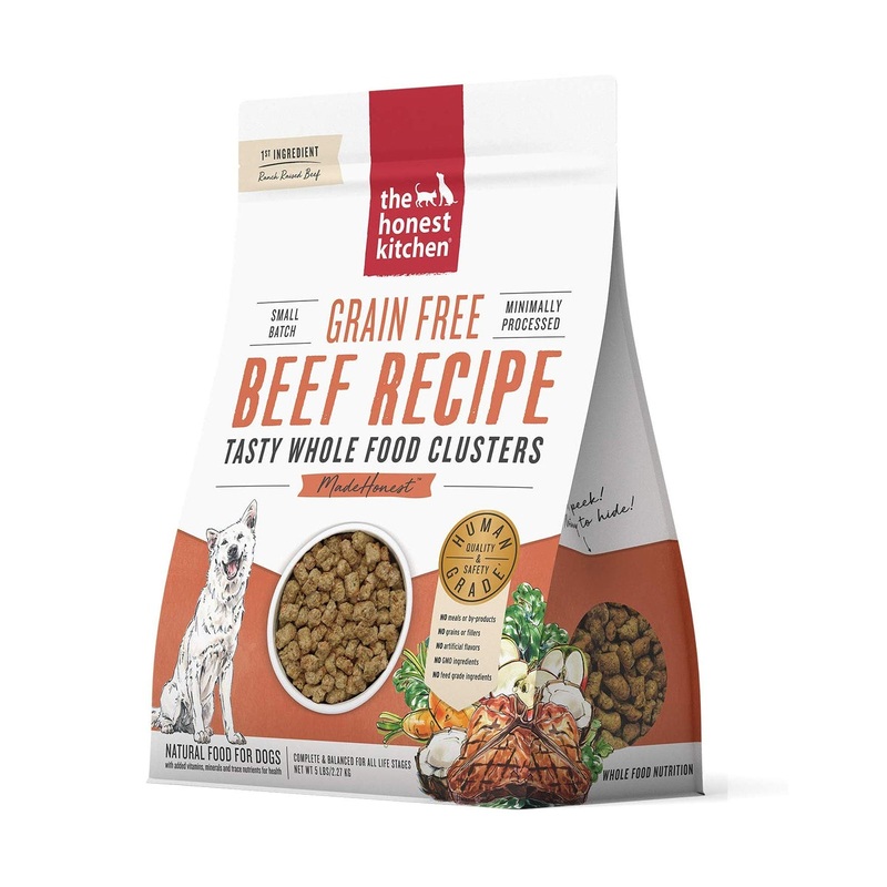 The Honest Kitchen Grain Free Beef Whole Food Clusters - Dry Dog Food - 5lb