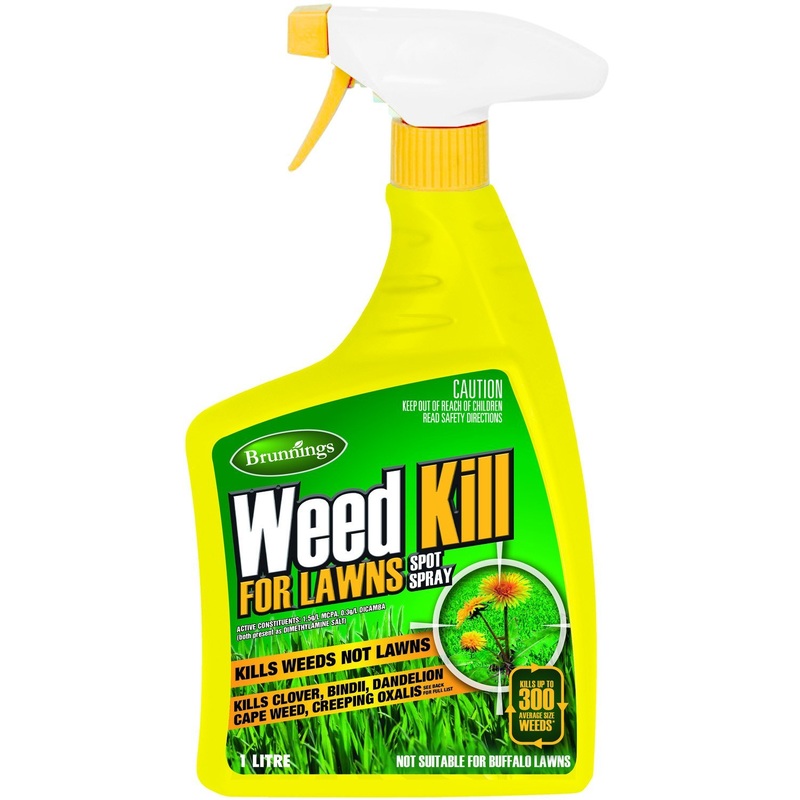 Brunnings Weed Kill for Lawns Spot Spray RTU 1 Litre