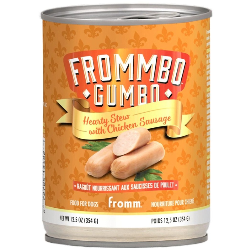 Fromm Frommbo Gumbo Wet Dog Food - Hearty Chicken Sausage Stew - 12.5oz Can