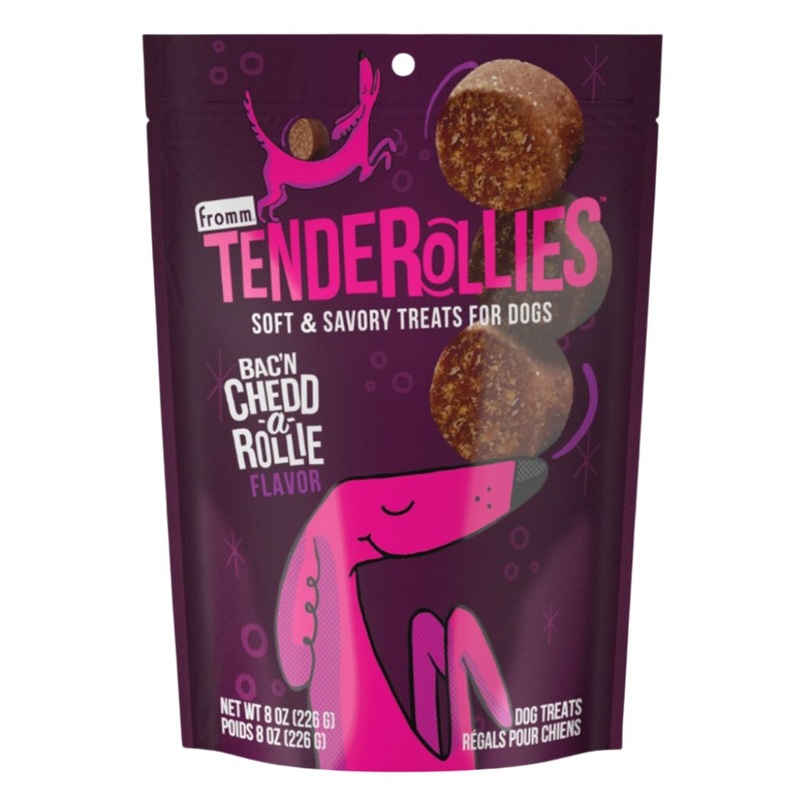 Fromm Tenderollies Soft & Savory Dog Treats - Bac'n Chedd-a-Rollie - 8oz Pouch