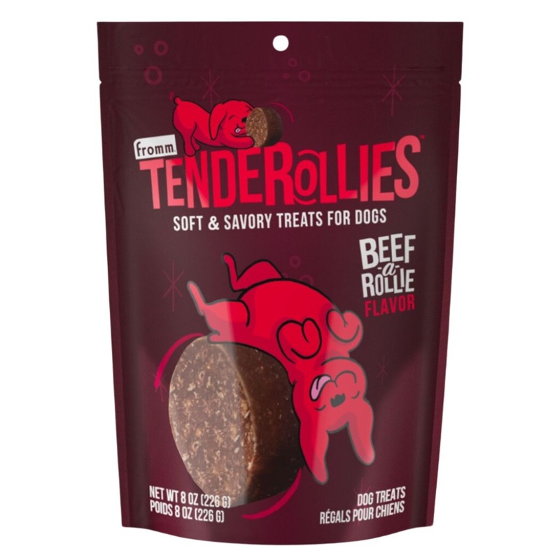 Fromm Tenderollies Soft & Savory Dog Treats - Beef-a-Rollie - 8oz Pouch