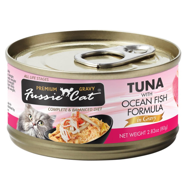 Fussie Cat Black Label Wet Cat Food - Tuna & Chicken in Gravy - 2.82oz Can