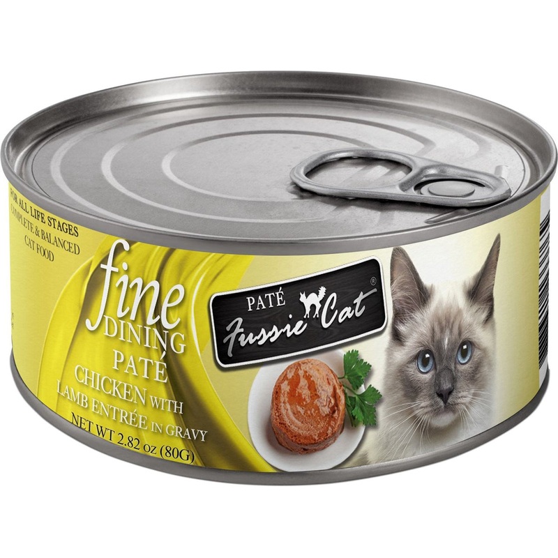 Fussie Cat Fine Dining Wet Cat Food - Fine Dining Chicken & Lamb Fine - 2.82oz Can