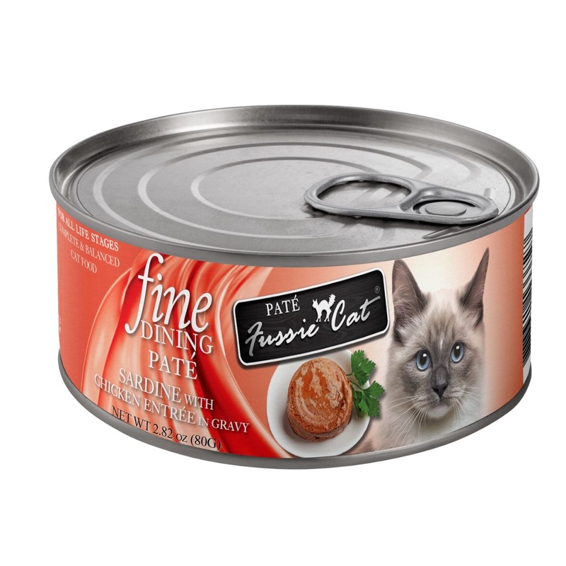Fussie Cat Fine Dining Wet Cat Food - Fine Dining Sardine & Chicken - 2.82oz Can