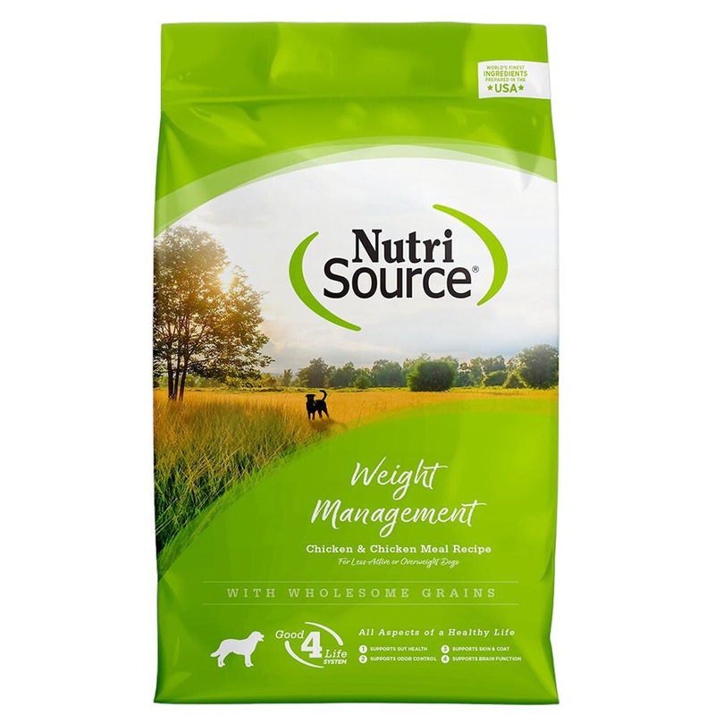 NutriSource Weight Management Dry Dog Food - Chicken Rice - 26lb Bag