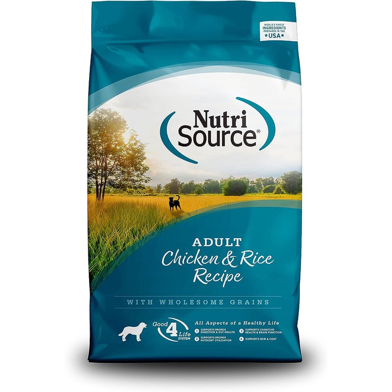 Nutrisource Wholesome Grains Adult Dry Dog Food - Chicken & Rice - 26lb Bag