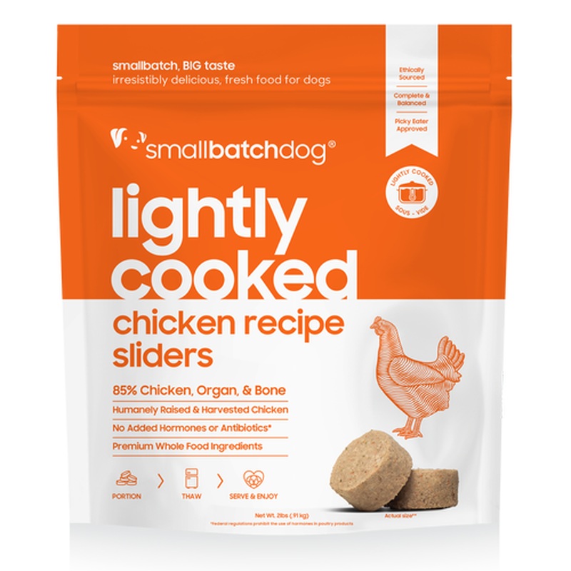 smallbatch Lightly Cooked Frozen Dog Food - Chicken - 5lb Bag