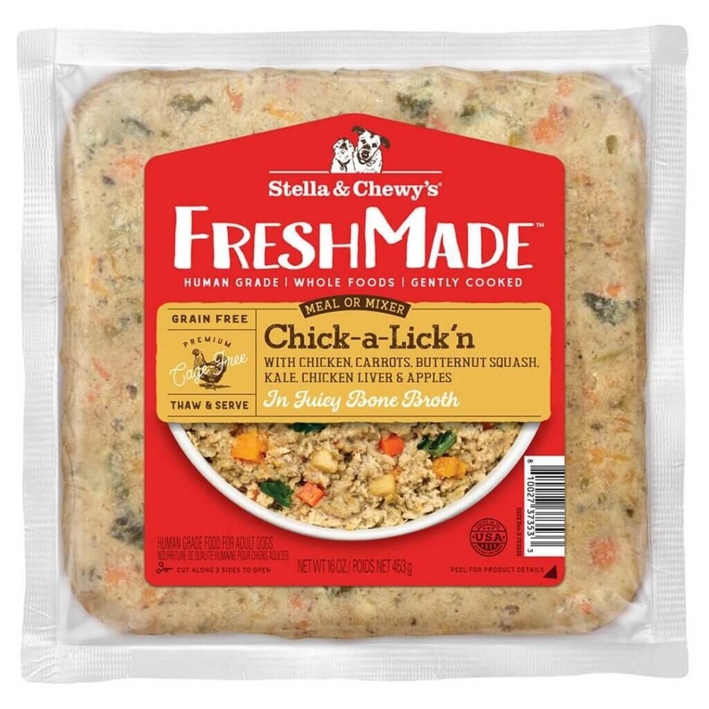 Stella & Chewy's Freshmade Chick-A-Lick'N Chicken Dog Food 16oz