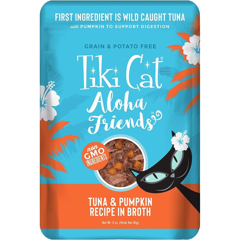 Tiki Cat Aloha Friends Tuna With Pumpkin Pouch Cat Food 3oz