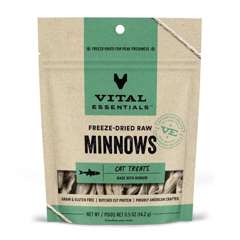 Vital Essentials Freeze-Dried Minnows Cat Treats 0.5 oz
