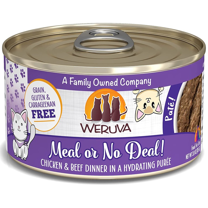 Weruva Meal or No Deal Chicken & Beef Pate Canned Cat Food 3oz