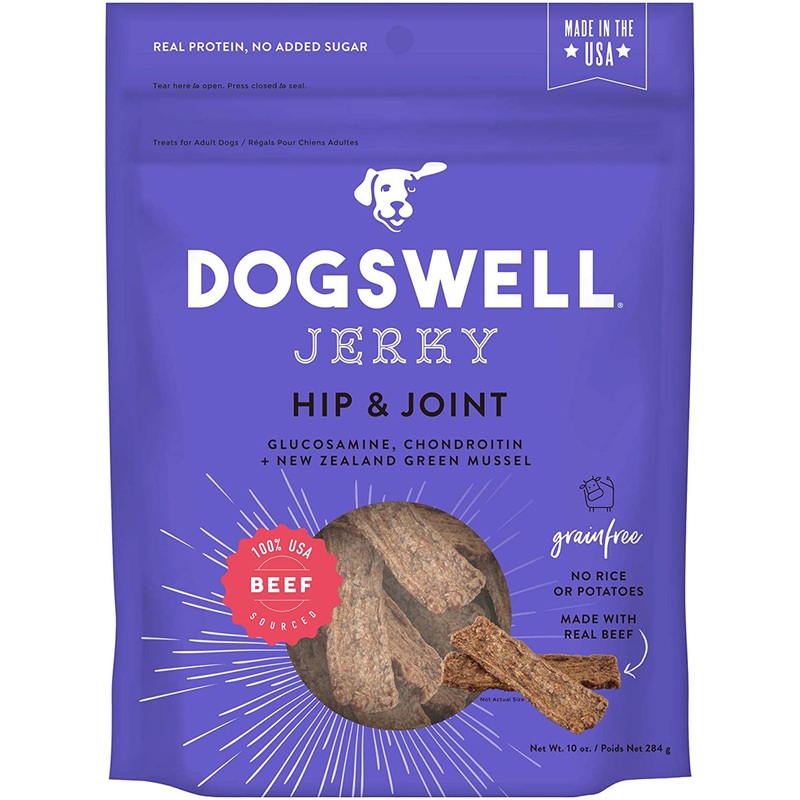 Dogswell Hip & Joint Grain Free Beef Jerky Dog Treats 10oz