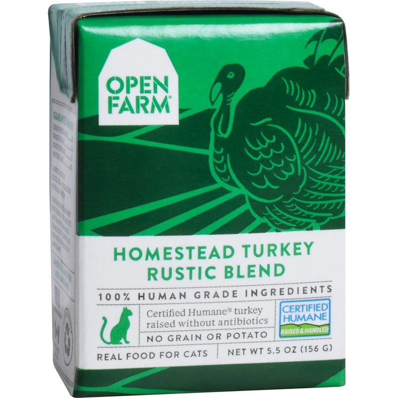 Open Farm Wet Cat Food - Turkey Rustic Blend - 5.5oz Tetra Pak