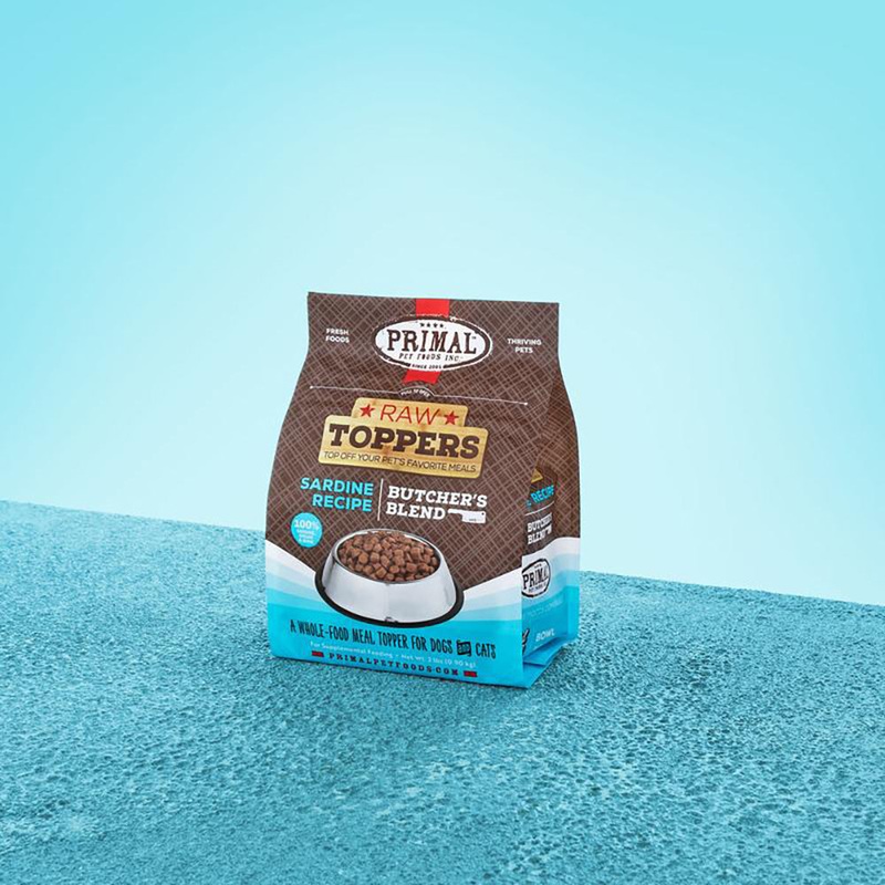 Primal Butcher's Blend Raw Toppers Sardine Formula Cat & Dog Food 2lb