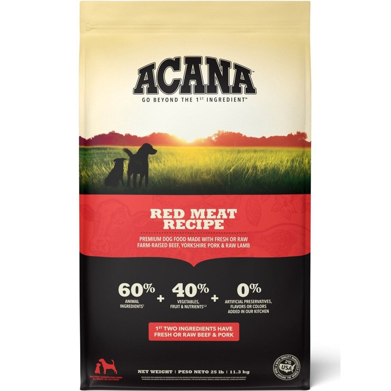 Acana Grain Free Dry Dog Food - Red Meat - 25lb Bag