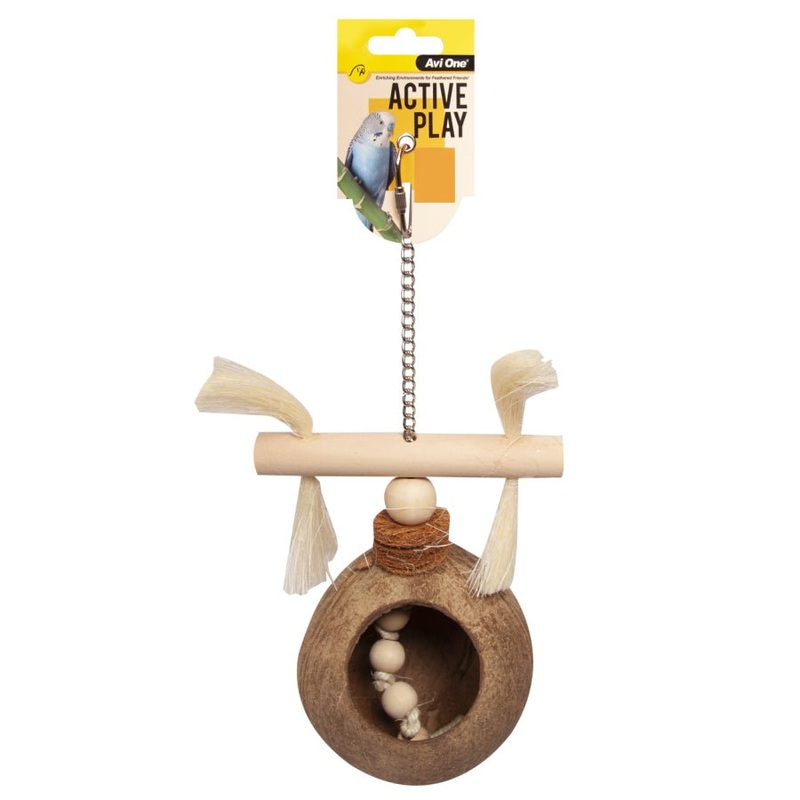 Avi One Bird Toy Coconut Treasure Hunt 32cm