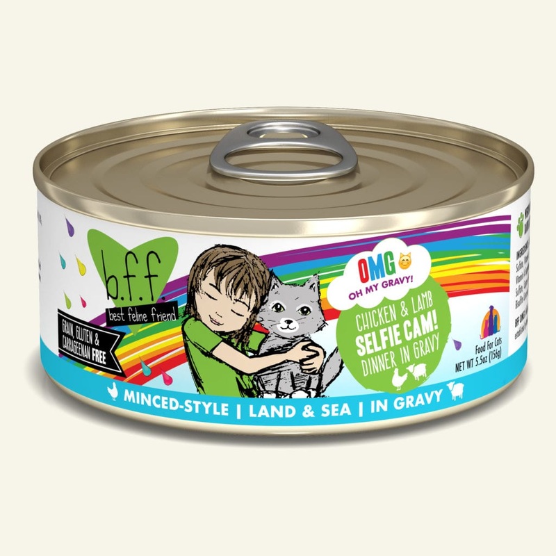 BFF OMG Wet Cat Food - Chicken & Lamb Selfie Cam! - 5.5oz Can