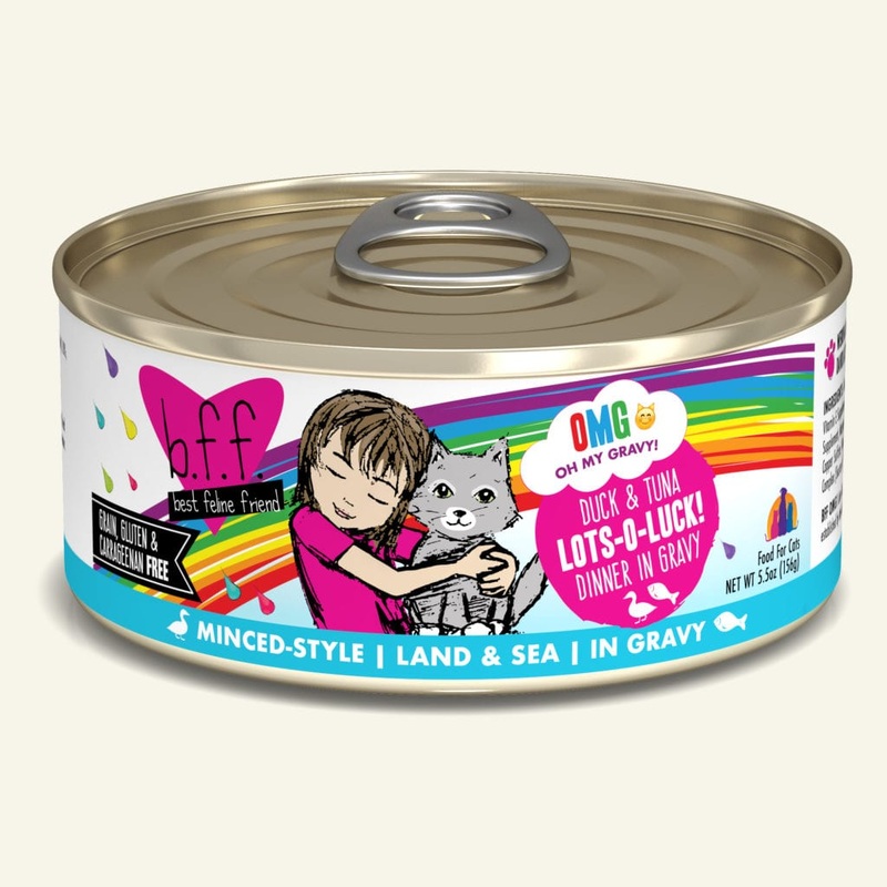 BFF OMG Wet Cat Food - Duck & Tuna Lots-O-Luck! - 5.5oz Can