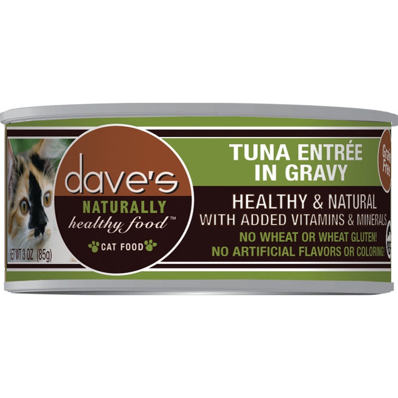 Dave's Pet Food Naturally Healthy Wet Cat Food - Tuna in Gravy - 5.5oz Can