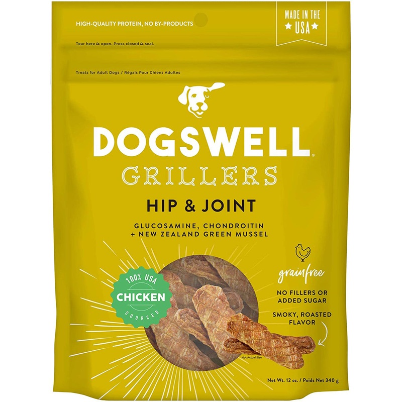 Dogswell Hip & Joint Grain Free Chicken Grillers Dog Treats 12oz