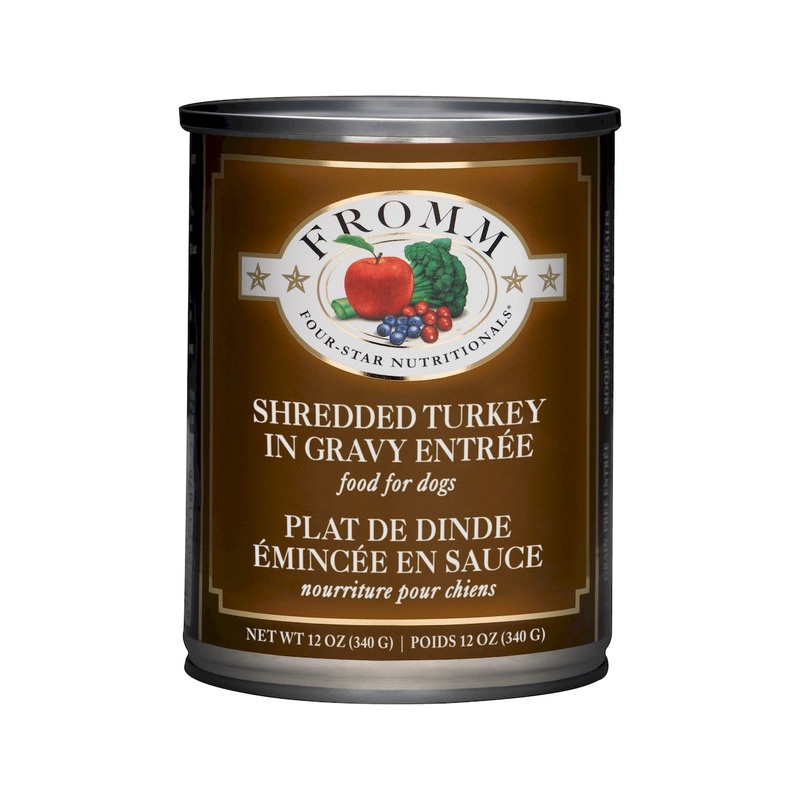 Fromm Four-Star Wet Dog Food - Shredded Turkey in Gravy - 12oz Can
