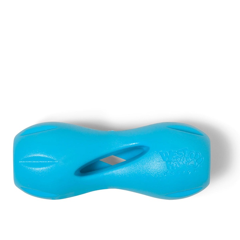 West Paw Qwizl Dog Toy Large Aqua Blue