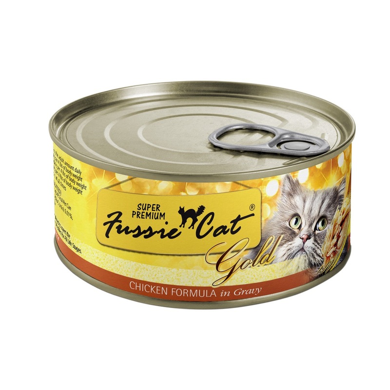 Fussie Super Premium Gold Wet Cat Food - Chicken - 5.5oz Can