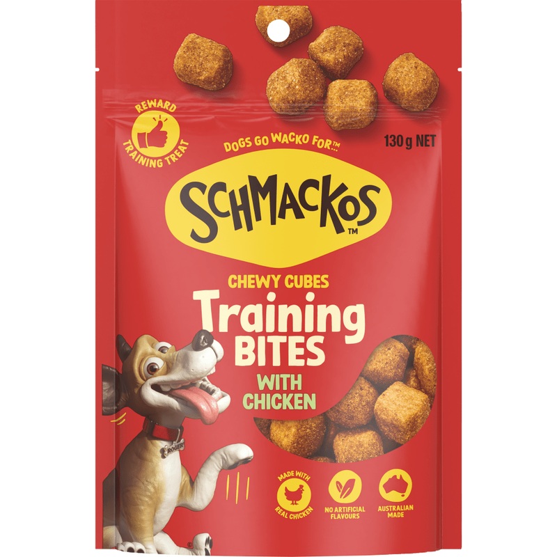 Schmackos Training Bites Chewy Chicken Beef 130g