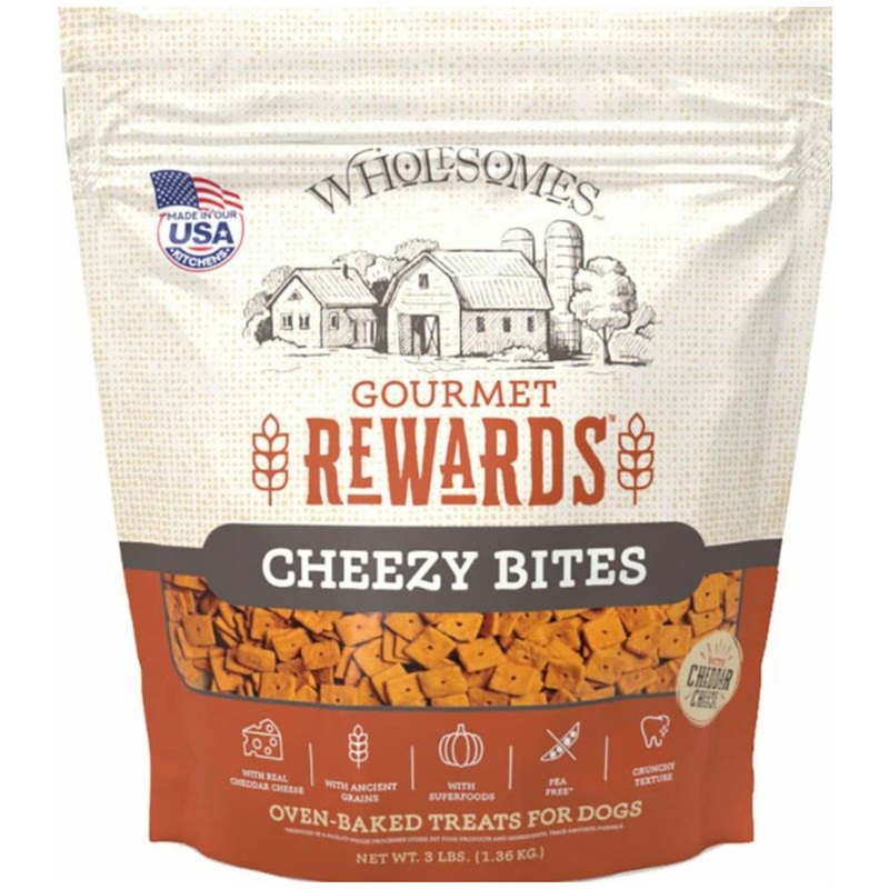 Wholesomes Gourmet Rewards Cheezy Bites Dog Treats 3lb