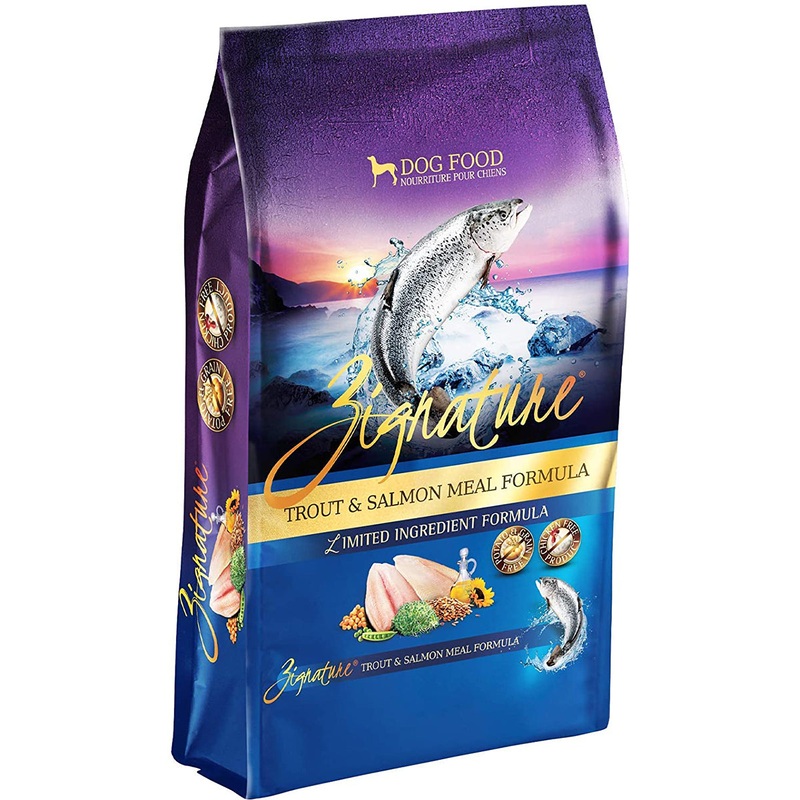 Zignature Limited Ingredient Grain-Free Small Bites Dry Dog Food Trout & Salmon - 4lb Bag