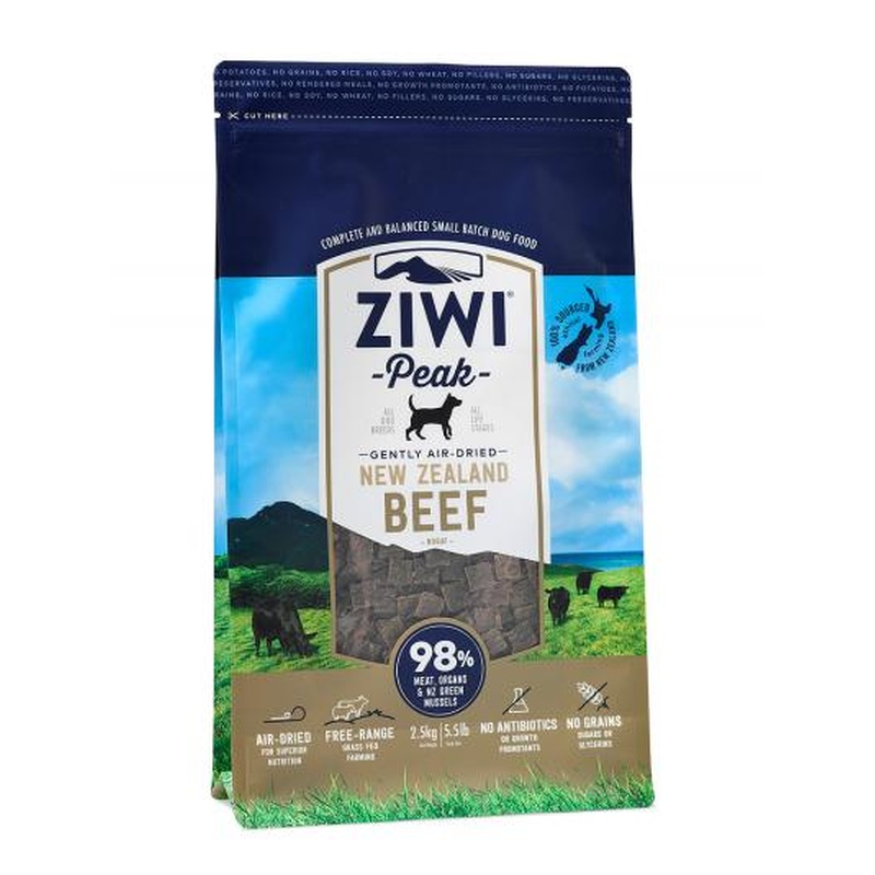 Ziwi Peak Air-Dried Dog Food - Beef - 2.2lb Bag