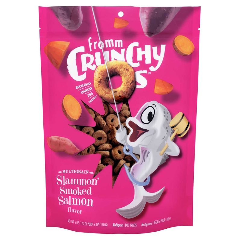 Fromm Crunchy O's Slammon' Smoked Salmon Dog Treats - Salmon - 26oz Bag