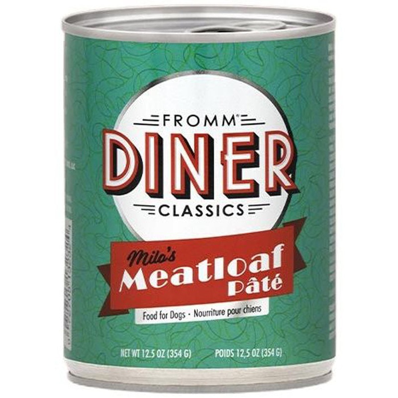 Fromm Diner Classics Wet Dog Food - Milo's Meatloaf Pate - 12.5oz Can