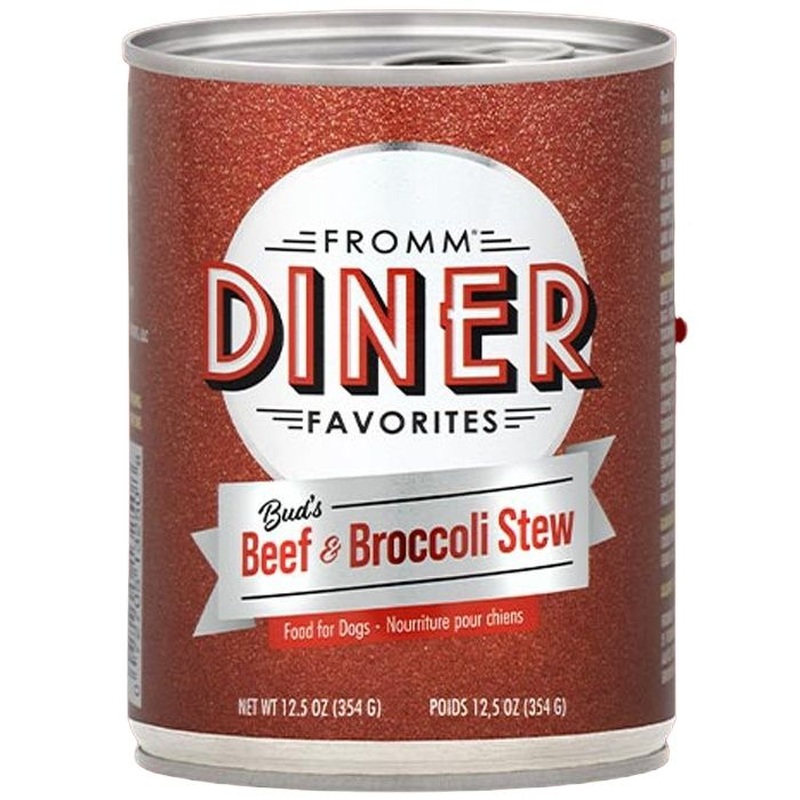 Fromm Diner Favorites Wet Dog Food - Bud's Beef & Broccoli Stew - 12.5oz Can