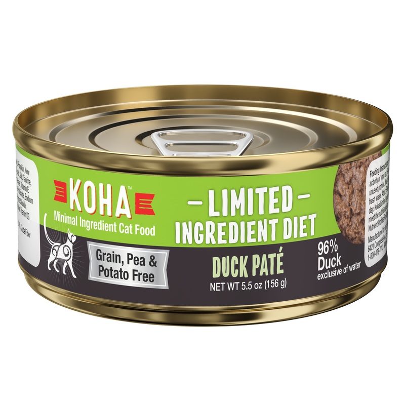 Koha Limited Ingredient Diet Pate Wet Cat Food - Duck - 5.5oz Can