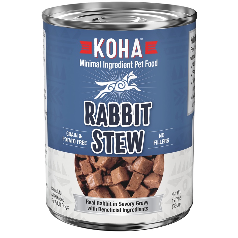 Koha Minimal Ingredient Stews Wet Dog Food - Rabbit - 12.7oz Can