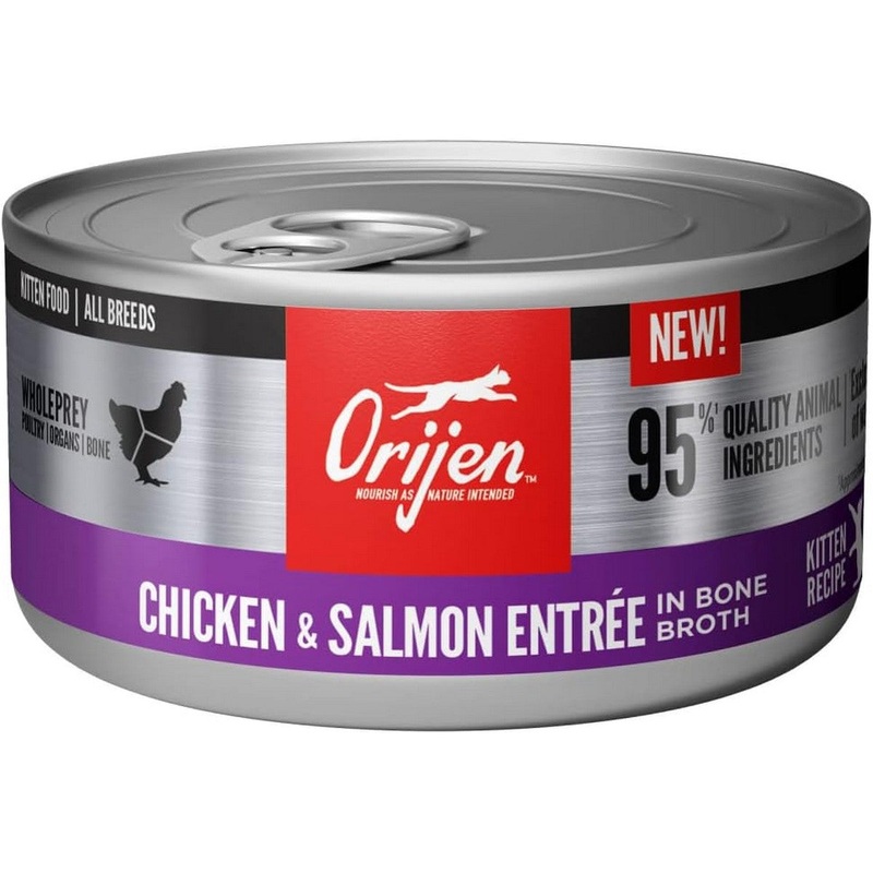 Orijen Chicken Salmon Entree Canned Kitten Food 3oz
