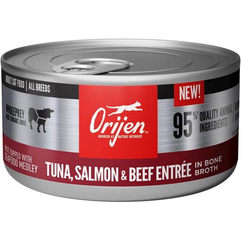 Orijen Tuna Salmon Beef Entree Canned Cat Food 3oz